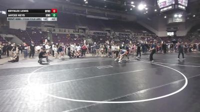 112.6-114.8 lbs Champ. Round 5 - Jaycee Keys, SLV Elite Wrestling Club vs Brynlee Lewis, Monarch Youth Wrestling Club