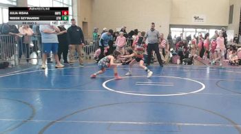 60 lbs Rr Rnd 5 - Julia Risha, NewWhale Pink - Girls vs Reese Szymanski, Cordoba Trained (Sand Storm Sisters)