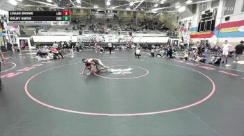 150 lbs 2nd Wrestleback (16 Team) - Kolby Smith, Sheridan vs Logan Brome, Laramie