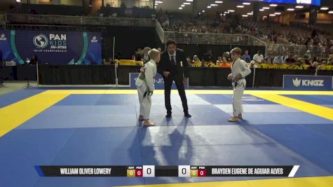 Brayden Eugene De Aguiar Alves vs William Oliver Lowery 2025 Pan Kids Jiu-Jitsu IBJJF Championship