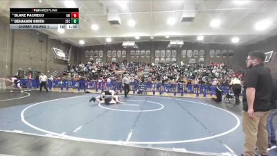 150 lbs Champ. Round 1 - Benjamin Smith, Stockdale vs Blake Pacheco, Golden West