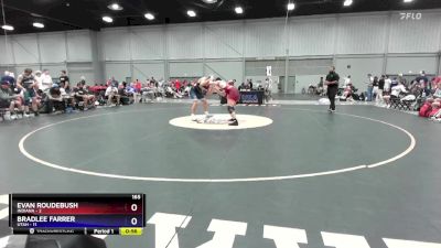 165 lbs Placement Matches (8 Team) - Evan Roudebush, Indiana vs Bradlee Farrer, Utah