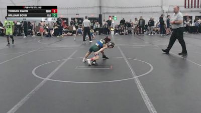 52 lbs Round 5 (6 Team) - William Boyd, PA Gold vs Yongjin Kwon, Revival White