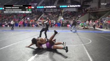 165 lbs Semifinal - Mariyah Henderson, Ark City vs Tamera Emuedue, Holcomb Wrestling Club