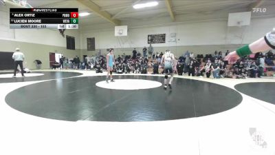 103 lbs Champ. Round 2 - Alex Ortiz, Team Selma vs Lucien Moore, Beast Bay Wrestling Club