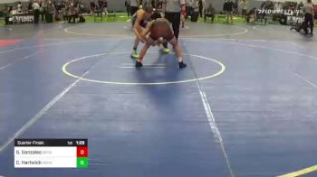 126 lbs Quarterfinal - Gabe Gonzales, Bronco WC vs Chase Hartwick, Mohave WC