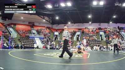 132 lbs Quarterfinals (8 Team) - Kersten McClelland, Yale HS vs Paul McClure, Madison HS