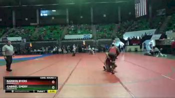 152 lbs Cons. Round 2 - Gabriel Emery, Grissom Hs vs BARRON BYERS, Gadsden City