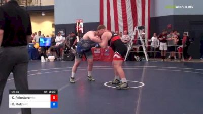 125 kg Quarterfinal - Christian Rebottaro, Michigan State vs Brandon Metz, Bison Wrestling Club