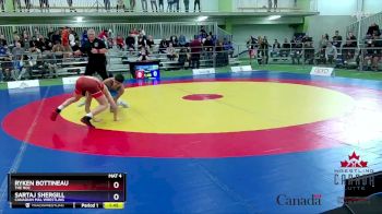 51kg Champ. Round 1 - Ryken Bottineau, The ROC vs Sartaj Shergill, Canadian Mal Wrestling