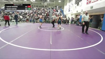 Boys 138 lbs Semifinal - Elijah Cortez, Gilroy Boys vs Lucas Vasquez, Leland Boys