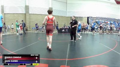 98 lbs Quarterfinal - Seamus Connole, PA vs Gavin Olenek, IL