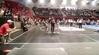 52 lbs Consi Of 4 - Hudson Hood, Collinsville Cardinal Youth Wrestling vs Bryer Kincaid, Cowboy Wrestling Club