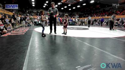 55 lbs Round Of 16 - Ezra Shaw, Deer Creek Wrestling Club vs Owen Green, Perry Wrestling Academy