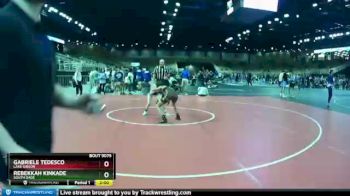 100 lbs Semifinal - Rebekkah Kinkade, South Dade vs Gabriele Tedesco, Lake Gibson