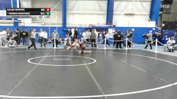 184 lbs Champ. Round 2 - Kaleb Rhoton, Bridgewater State vs Roman Martinez, Wesleyan (ct)