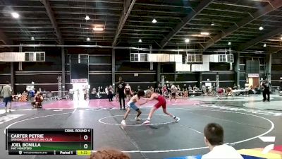 106 lbs Cons. Round 4 - Carter Petrie, Grindhouse Wrestling Club vs Joel Bonilla, Mat Monsters