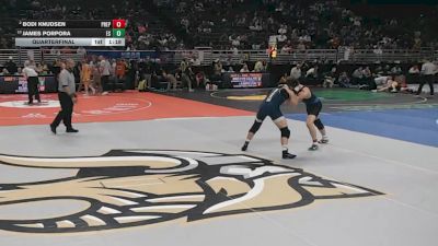 Quarterfinal - James Porpora, Elkhorn South vs Bodi Knudsen, Creighton Prep