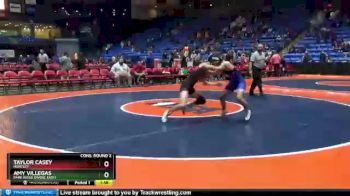 110 lbs Cons. Round 2 - Taylor Casey, Huntley vs Amy Villegas, Park Ridge (Maine East)