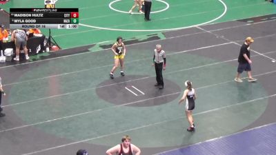 119 lbs Consi Of 16 #2 - Madison Hultz, City Of Pittsburgh vs Myla Good, Nazareth