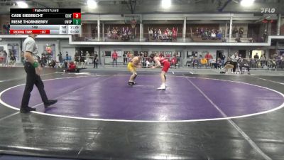 149 lbs Round 1 (4 Team) - Riese Thornberry, Wisconsin-Stevens Point vs Cade Siebrecht, Central
