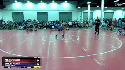 102 lbs Placement Matches (16 Team) - Abe Heysinger, Iowa vs Samuel Moran, Washington