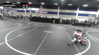126 lbs Consi Of 32 #2 - Nathan Ramirez, San Dimas HS vs Tripp Saire, Oso Way WC