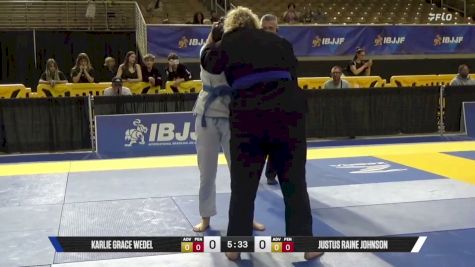 Justus Raine Johnson vs Karlie Grace Wedel 2026 Pan Jiu Jitsu IBJJF Championship