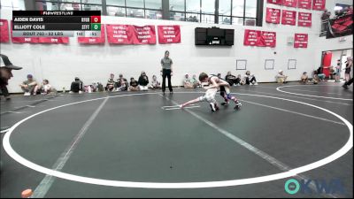 52 lbs Consi Of 4 - Aiden Davis, Kingfisher YellowJackets vs Elliott Cole, Standfast