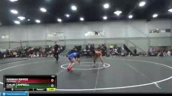 132 lbs Placement Matches (8 Team) - Hannah Ripper, California vs Cailin Campbell, Indiana