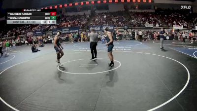 D 1 190 lbs Cons. Round 2 - Micah Cooper, Northshore vs Kareem Karami, Southside
