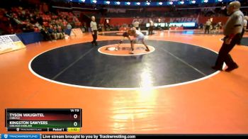 1A 113 lbs Champ. Round 1 - Tyson Waughtel, Carlyle vs Kingston Sawyers, Chicago (Harlan)