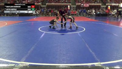 69 lbs Champ. Round 2 - Avyn Hipple, Lights Wrestling Club vs Waylon Burrow, Lockwood Wrestling Club