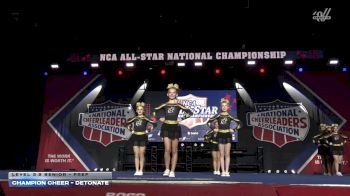 Champion Cheer - Detonate [2026 L3.2 Senior - PREP] 2026 NCA All-Star National Championship