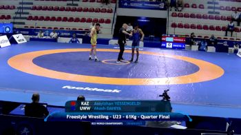 61 kg 1/4 Final - Assylzhan Yessengeldi, Kazakhstan vs Akash Dahiya, UWW