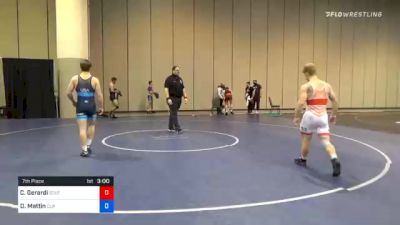 61 kg 7th Place - Collin Gerardi, Southeast Regional Training Center, Inc vs Drew Mattin, Cliff Keen Wrestling Club