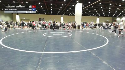 105 lbs Semis - Savannah Carrasco, Hurricane Wrestling Academy vs Hailey Eaton, Northwest Grapplers