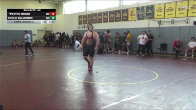 285 lbs Cons. Round 3 - Peyton Reiser, Sacramento City College vs Knolin Callender, College Of The Redwoods