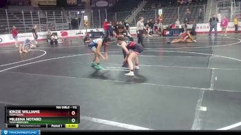 112 lbs 7th Place Match - Mileena Notaro, Team Nebraska vs Kinzie Williams, Team Idaho