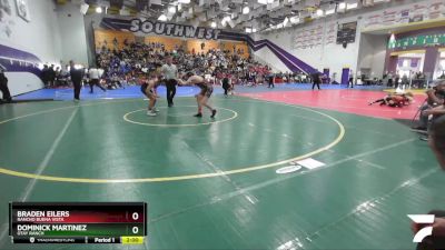 120 Boys Champ. Round 2 - Dominick Martinez, Otay Ranch vs Braden Eilers, Rancho Buena Vista