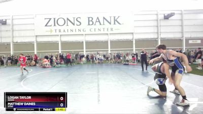 160-173 lbs Semifinal - Matthew Daines, Utah vs Logan Taylor, Idaho