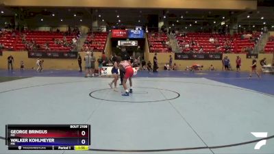 97 lbs Quarterfinal - Walker Kohlmeyer, MN vs George Bringus, MO