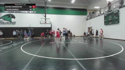 113 lbs Champ. Round 1 - Jaxon Randle, Chickasha Wrestling vs Jaxten Harrington, Ozark High School