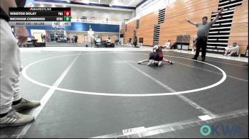 58 lbs Final - Winston Bolay, Perry Wrestling Academy vs Beckham Cummings, Newcastle Youth Wrestling