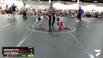 48 lbs Round 1 (8 Team) - Easton DeLauter, Savage WA vs Charae Gregula, U2 Upstate Uprising White