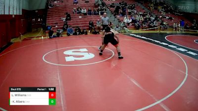 215 lbs Quarterfinal - Kael Albers, Corry Area Hs vs Lucian Williams, Southside