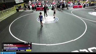 82 lbs Round 1 - Taylor Bell, Arcata Youth Wrestling vs Nathan Stafford, Team Selma Wrestling Club