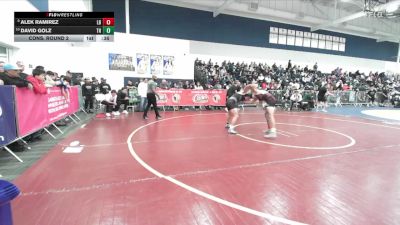 126 lbs Cons. Round 2 - David Golz, Trabuco Hills vs Alek Ramirez, Laguna Beach
