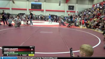 50 lbs Quarterfinal - Owen Callicott, Ironclad Wrestling Club vs David Mayse, Weaver Youth Wrestling