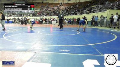 108 lbs Round Of 16 - Keedan Martin, Bridge Creek Wrestling vs Ryker Eichelberger, Pryor Tigers Wrestling